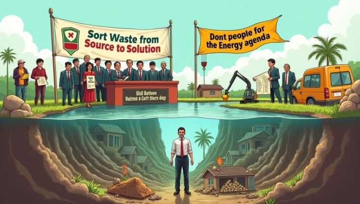Wapres Minta Sampah Dipilah dari Hulu ke Hilir, Partai X Ingatkan: Jangan Pilah Rakyat Demi Proyek Energi!