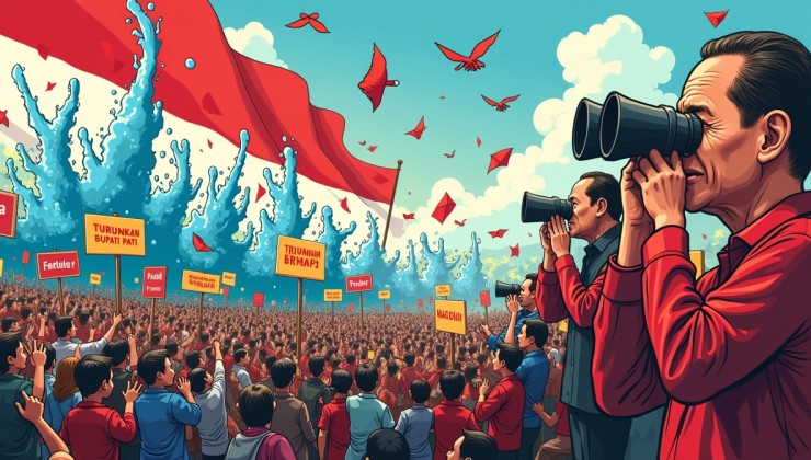 Gas Air Mata Warnai Demo Pati, Partai X: Di Negeri Ini, Rakyat Bersin Dulu Baru Didengar