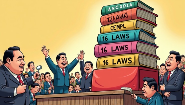 DPR Selesaikan 16 UU, Partai X: Banyak Hukum, Rakyat Tak Dengar Keadilan!