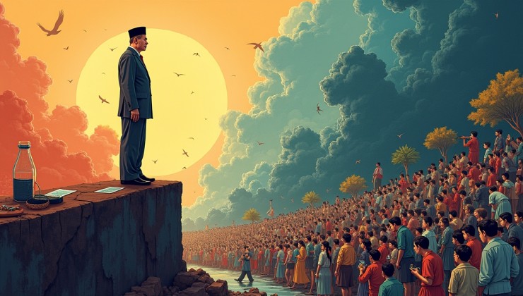 Buya Yahya: Beban Presiden Berat, Cak Nun: Beban Rakyat Lebih Berat