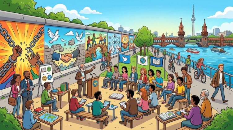 East Side Gallery Berlin Jadi Refleksi Sekolah Negarawan Tentang Kebebasan dan Tata Kelola Terbuka