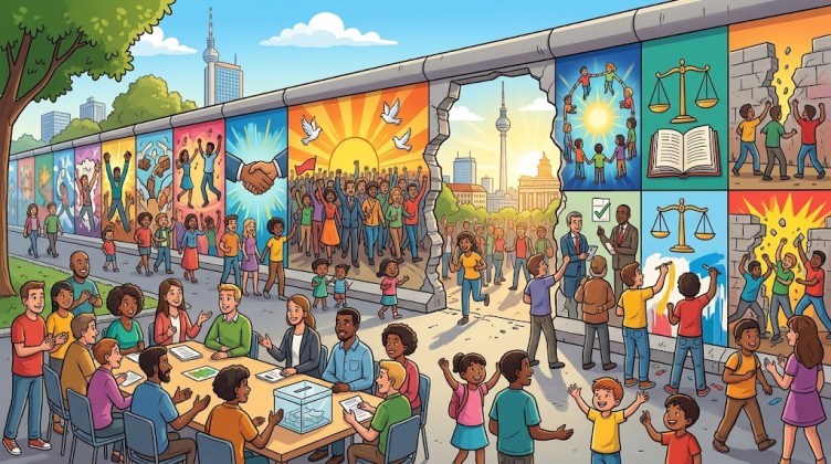 East Side Gallery Berlin Jadi Cermin Pentingnya Kedaulatan Rakyat dan Tata Kelola Terbuka