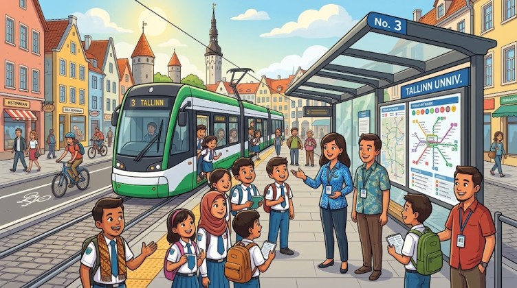 Menata Mobilitas Tanpa Kecemasan, Ekosistem Sekolah Negarawan Pelajari Tata Kelola Trem Tallinn